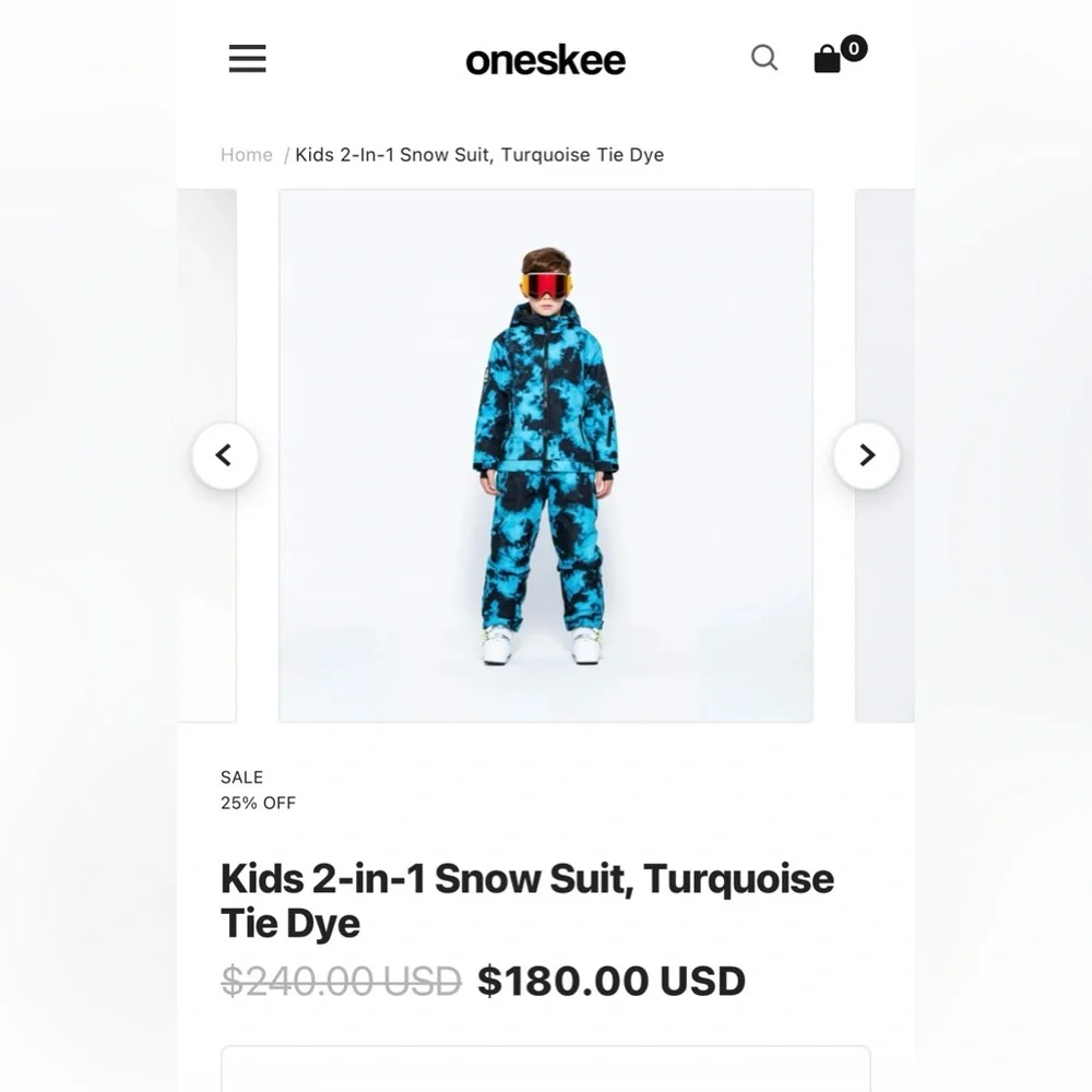 Oneskee Kids Neon Yellow One Piece Snow Suit Ski Suit Size 7-8 Waterproof - Picture 12 of 12